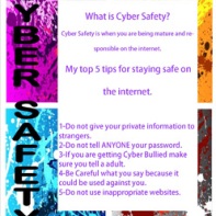 Shanae's Cybersafety poster